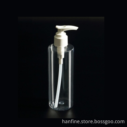 Factory high quality round 250ML plastic PET body lotion Pump bottle